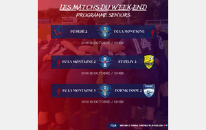 MATCHS DU WEEK-END DU 12-13/10