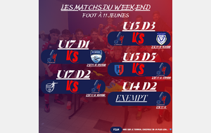 MATCHS DU WEEK-END DU 23-24/11