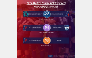 MATCHS DU WEEK-END DU 10-11/05