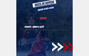 DATES DE REPRISE