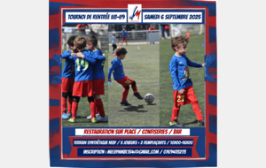 TOURNOI DE RENTRÉE U8-U9