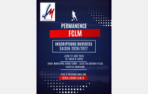 Permanence jeudi 28 août 2026 de 18h30 à 19h30