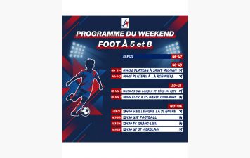 PROGRAMME DU WEEK-END