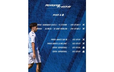 PROGRAMME DU WEEK-END