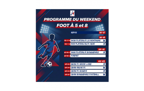 AGENDA DU WEEK-END